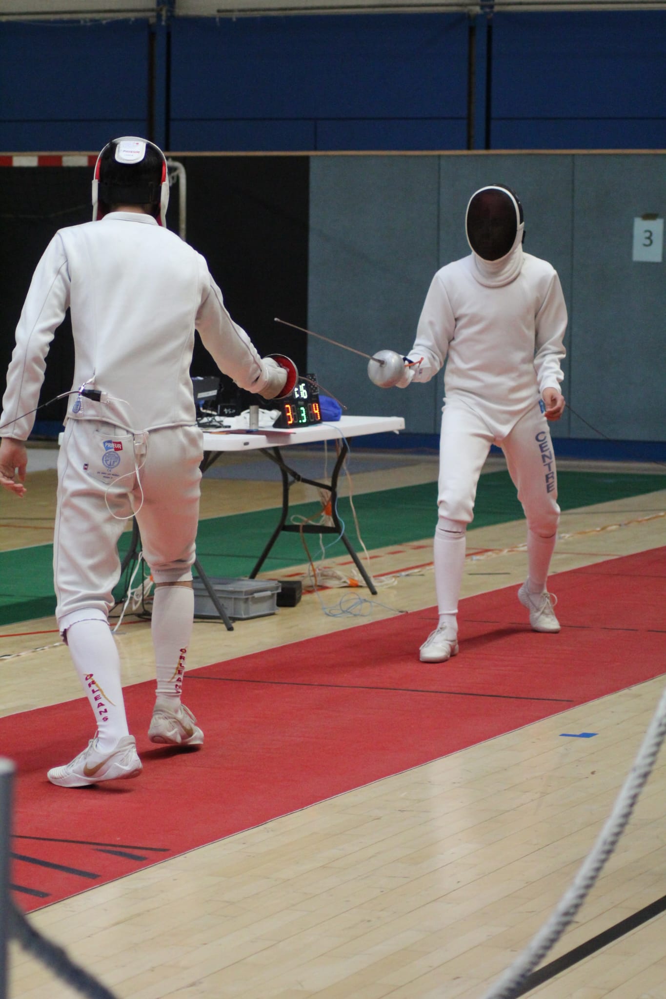 me in fencing match